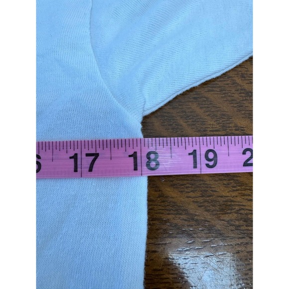 Vintage Malibu Pro Tees Shirt Dress Womens Medium White Graphic Cover Up 80s - Picture 4 of 5